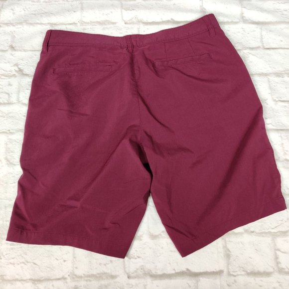 Rye by Hawker Rye mens straight leg flat front golf chino shorts red sz 34 x 10 - Picture 2 of 6